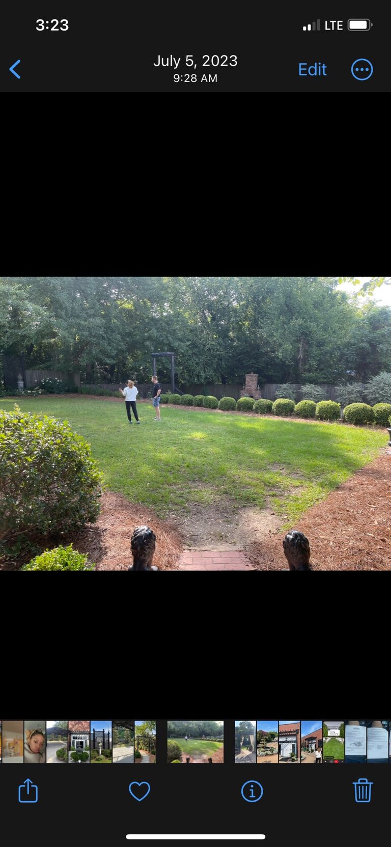 Visited our wedding venue for the first time.