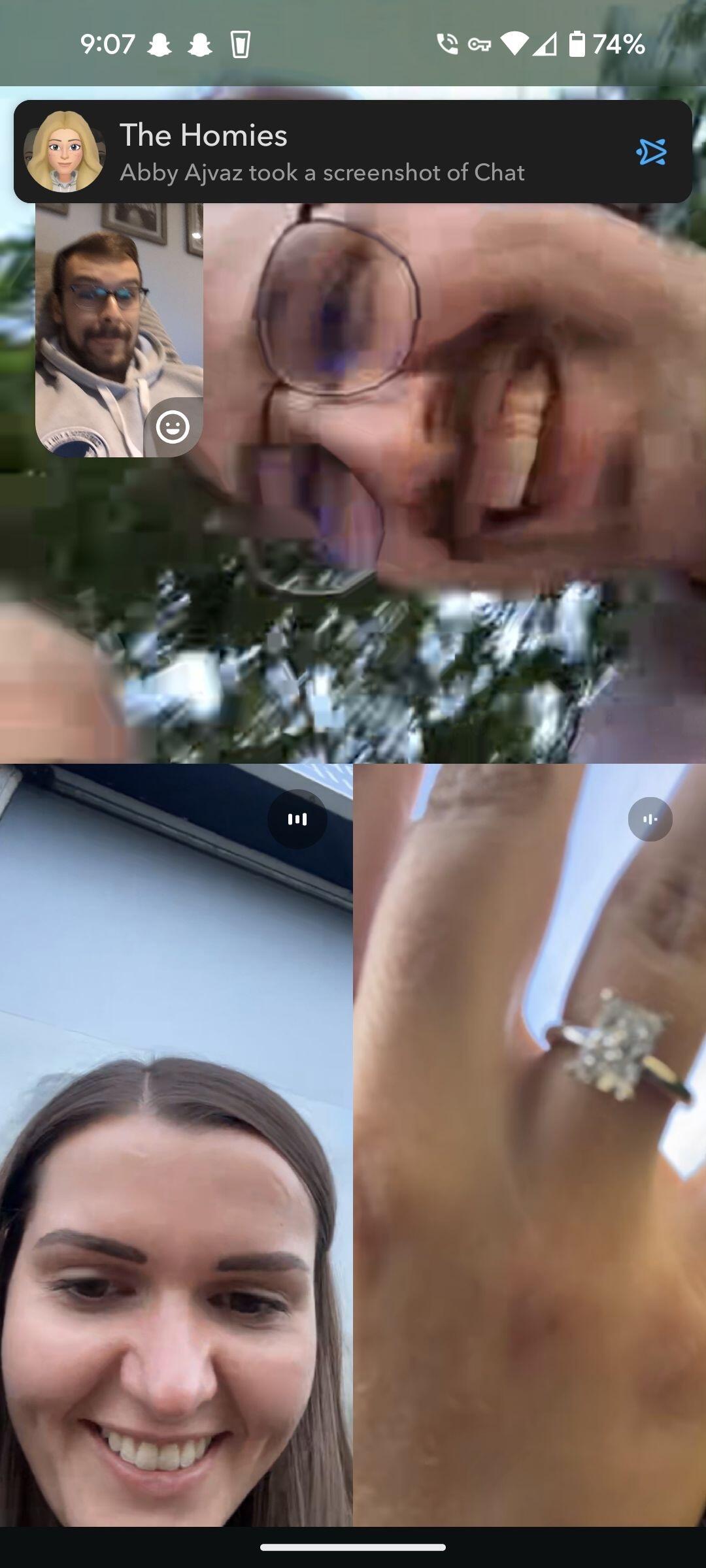 Sharing the news with friends!