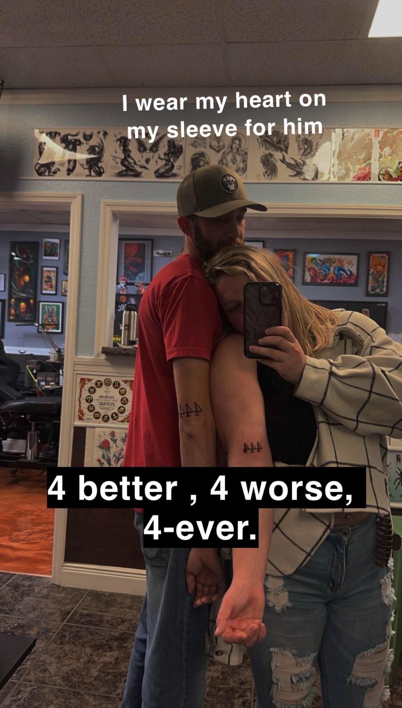 Arden and Sean get matching tattoos