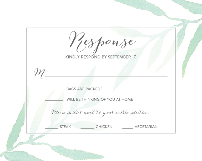  Wedding RSVP Wording Ideas