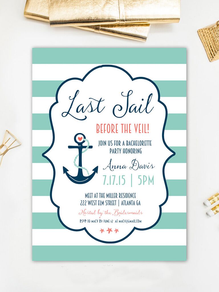 7 Printable Bachelorette Party Invitation Templates