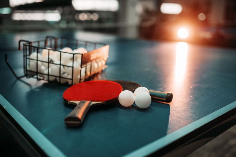 tennis themed party - table tennis