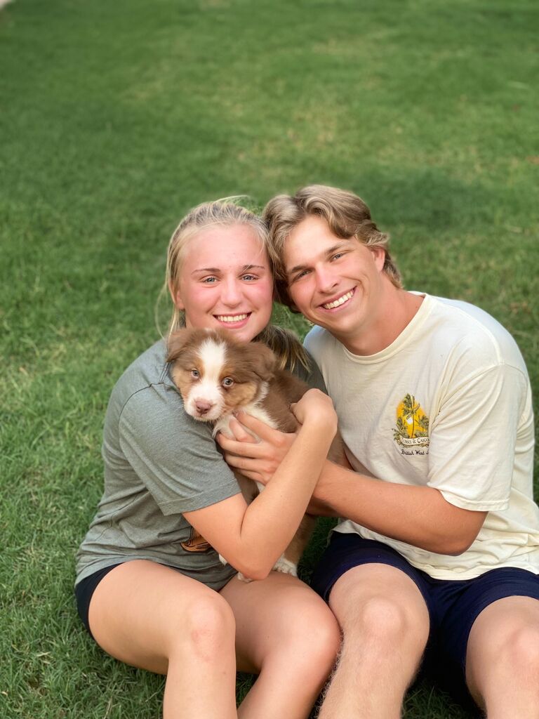 On this date, Maverick entered Aubrey's life! The little Aussie fur-ball was a lifelong dream come true for her, and he has continued to bring both her and Pryor so much joy!