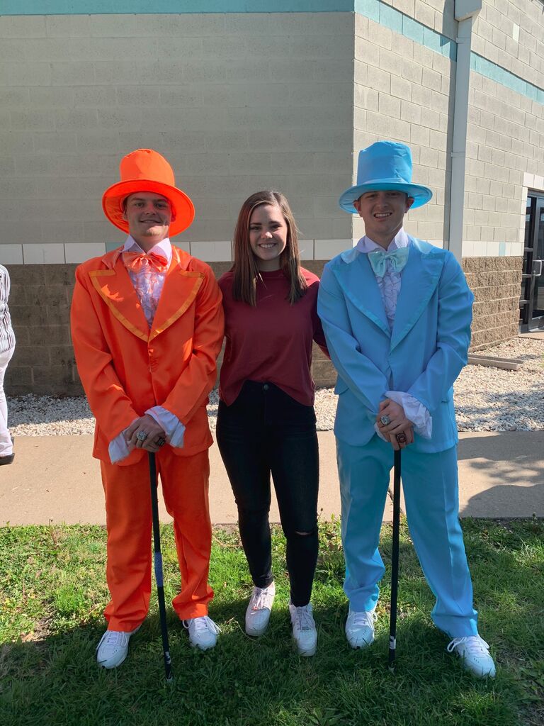 Me supporting Case his senior year as he went to prom with his friend Cody as Dumb and Dumber!