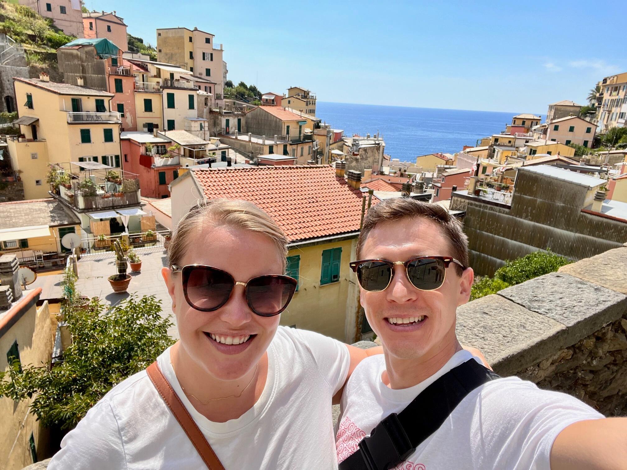 In Riomaggiore, Italy and just beginning to explore the five villages of Cinque Terre. 