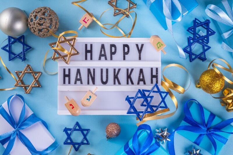 Hanukkah party idea - decorations