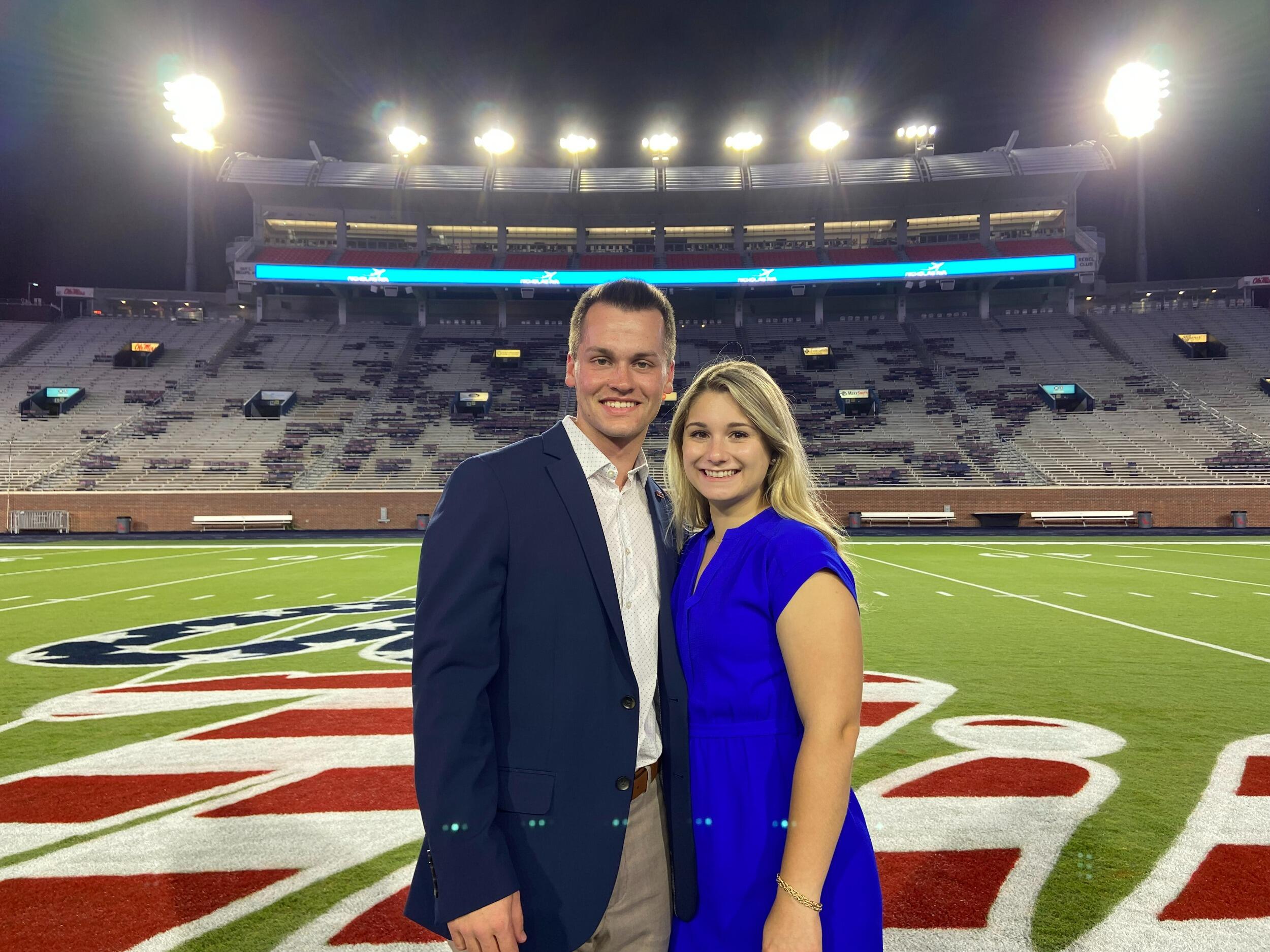 Jared and Christy at Ole Miss
