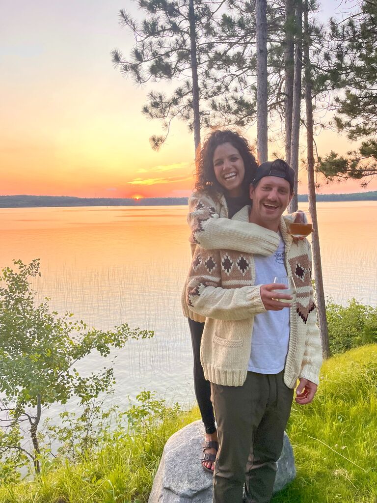 Brayton's first trip of many to Olivia's family cabin in Northern Minnesota.