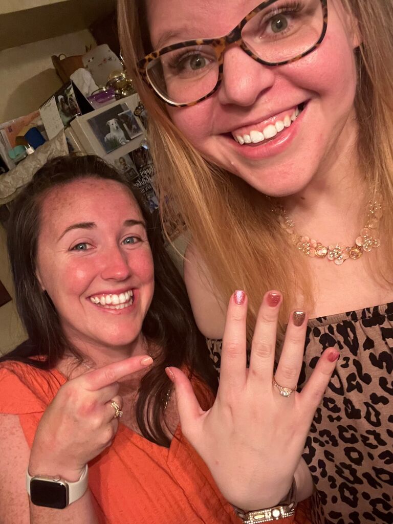 Nicole (Future Sister in Law) & I after my proposal
