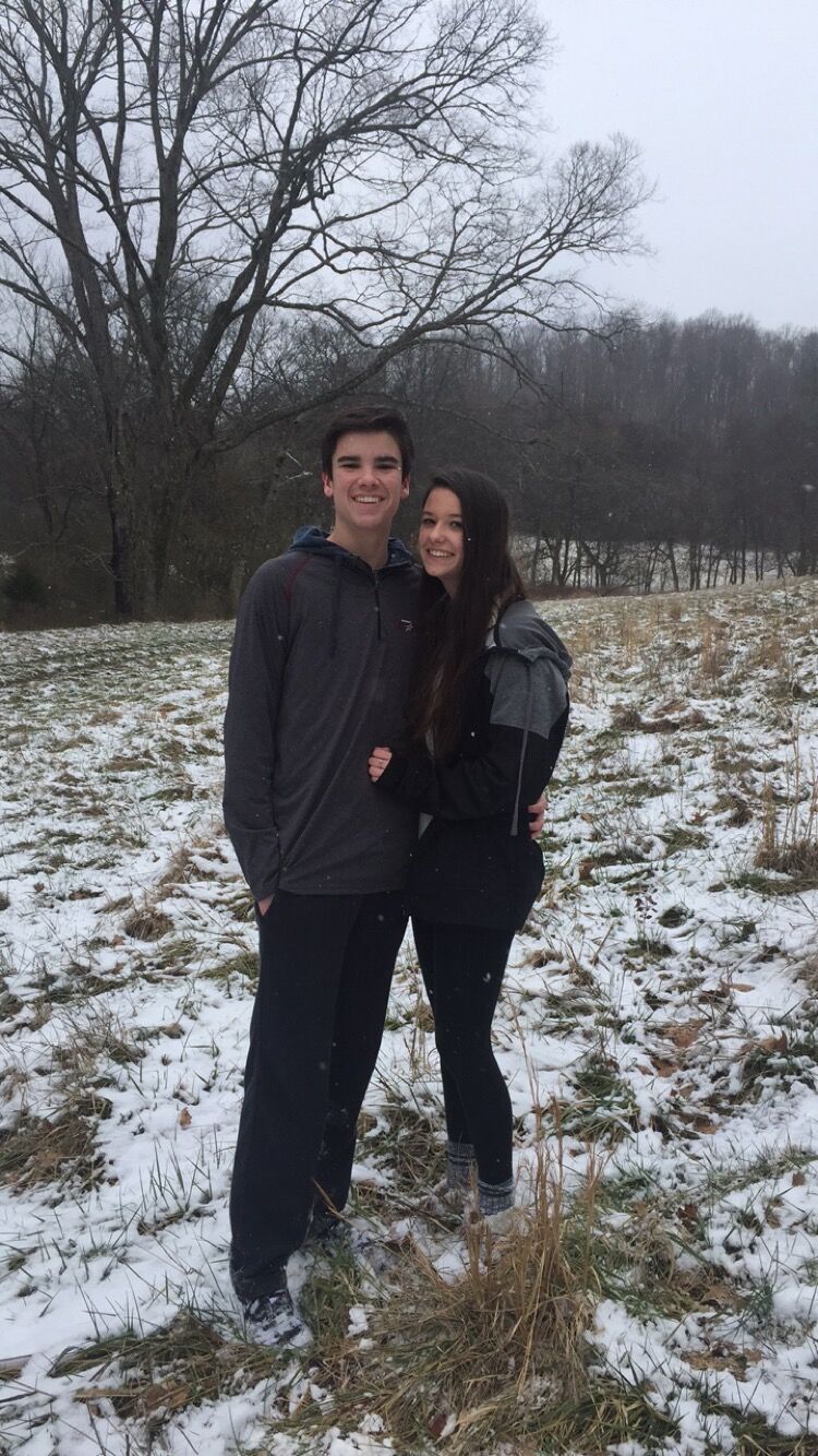 One of (if not the first) photo Noah & I have together! We have a week off of school due to the snow and ice and went sledding and had snowball fights! 