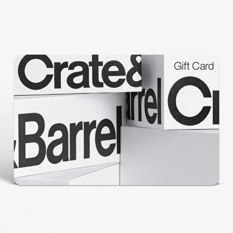 Crate & Barrel gift card available from The Knot Registry Store