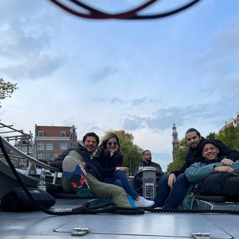 One of many visits to Amsterdam with friends