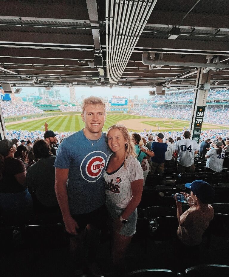 Cubs game for TJs birthday!