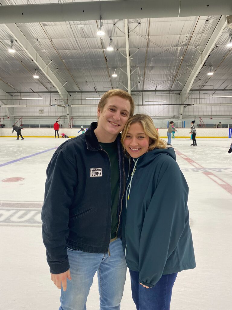 Ice skating in New Hampshire - in New England for a week of winter fun.