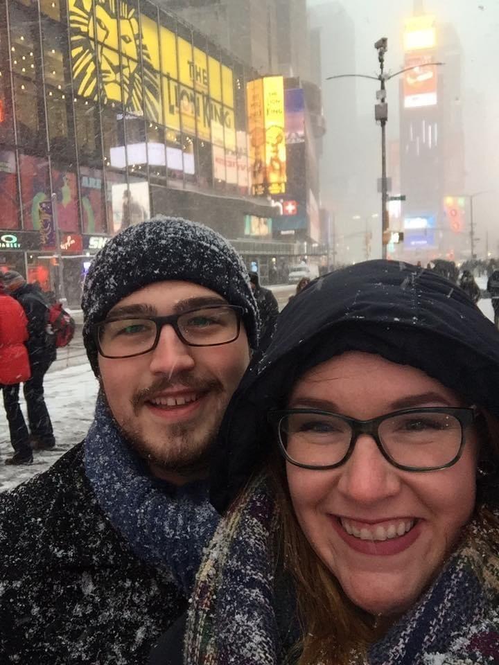 Rob surprised Laura with her dream to see Lion King on Broadway. It just happened to be in the middle of a blizzard. 