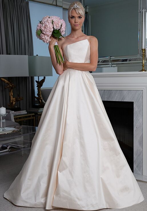 romona keveza strapless wedding dress