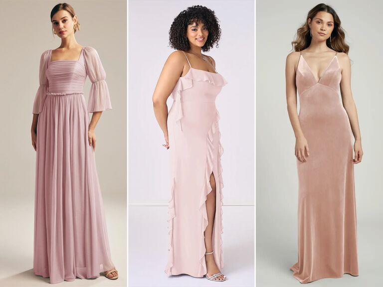 Blush pink bridesmaid dresses asos hotsell