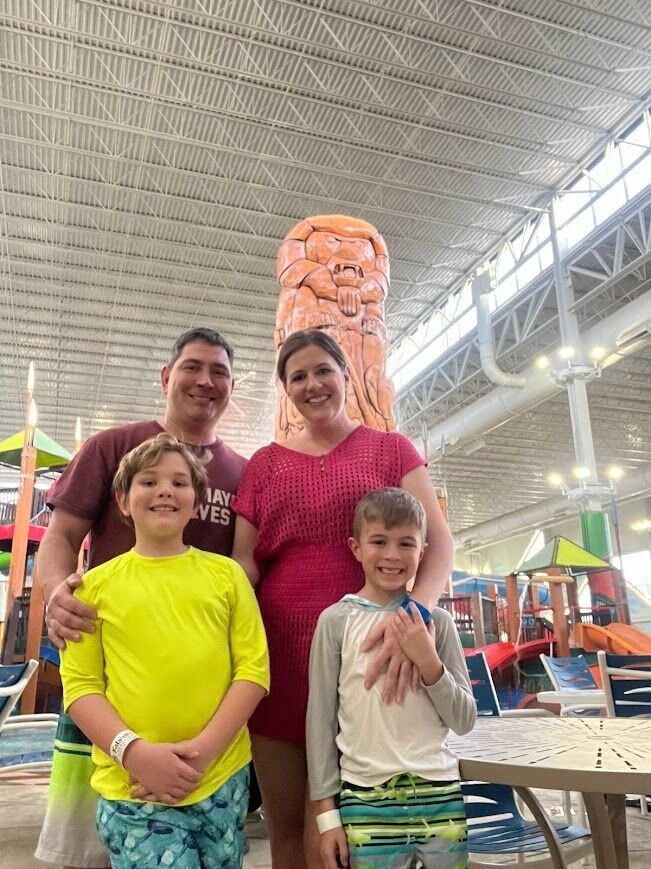The day Andy proposed at the Kalahari!