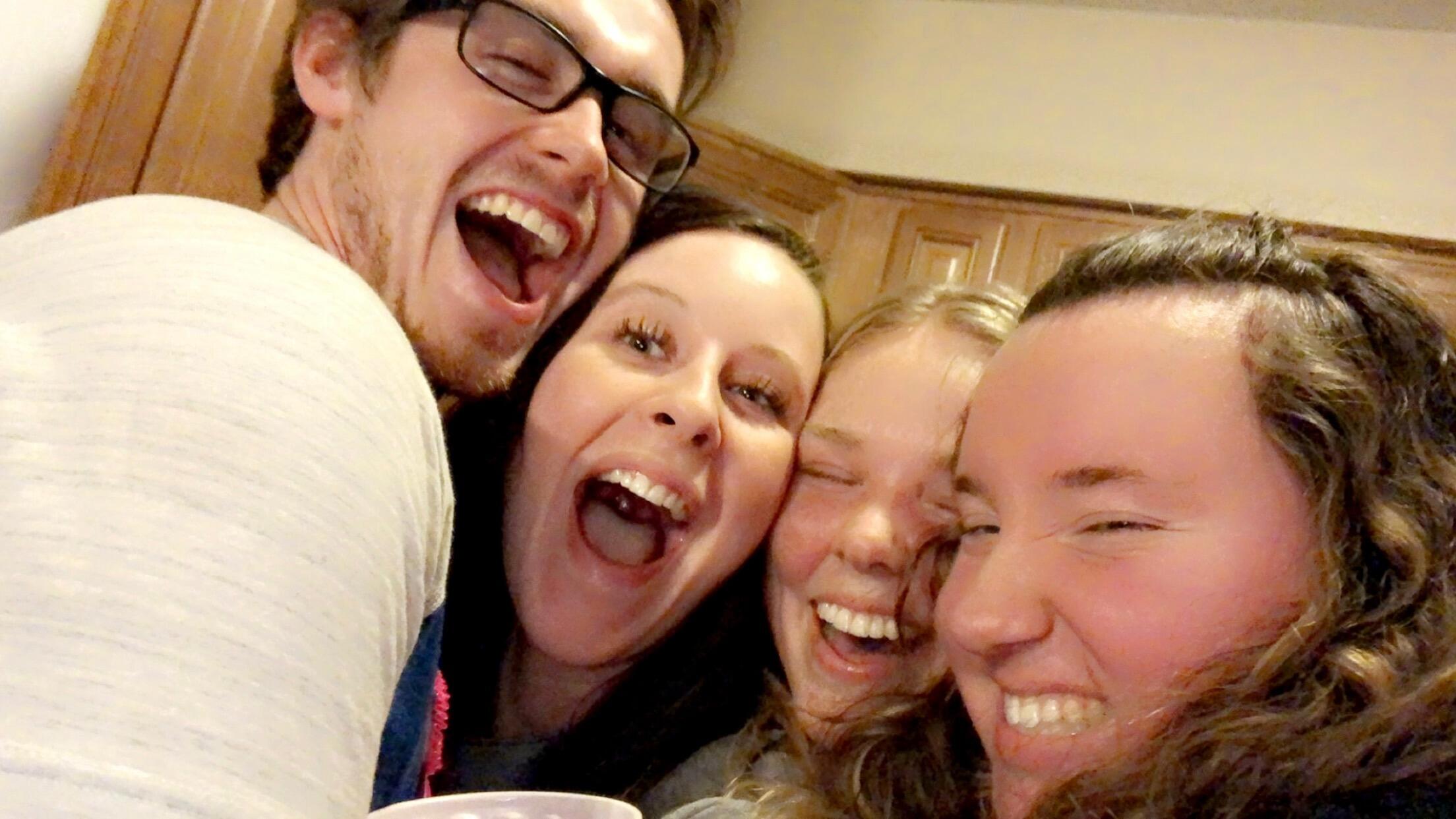 Jeff and Elizabeth met at a St. Patty's day house party that had been hosted by mutual friends.