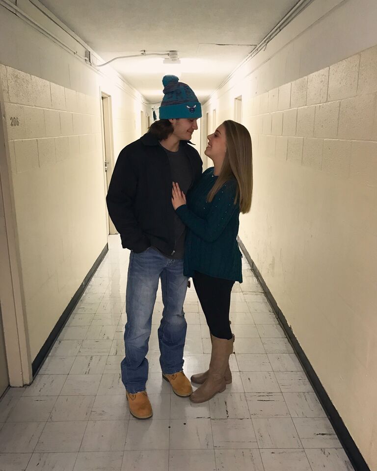 One of our first photos together. Just a couple weeks before we officially started dating on February 20, 2017!