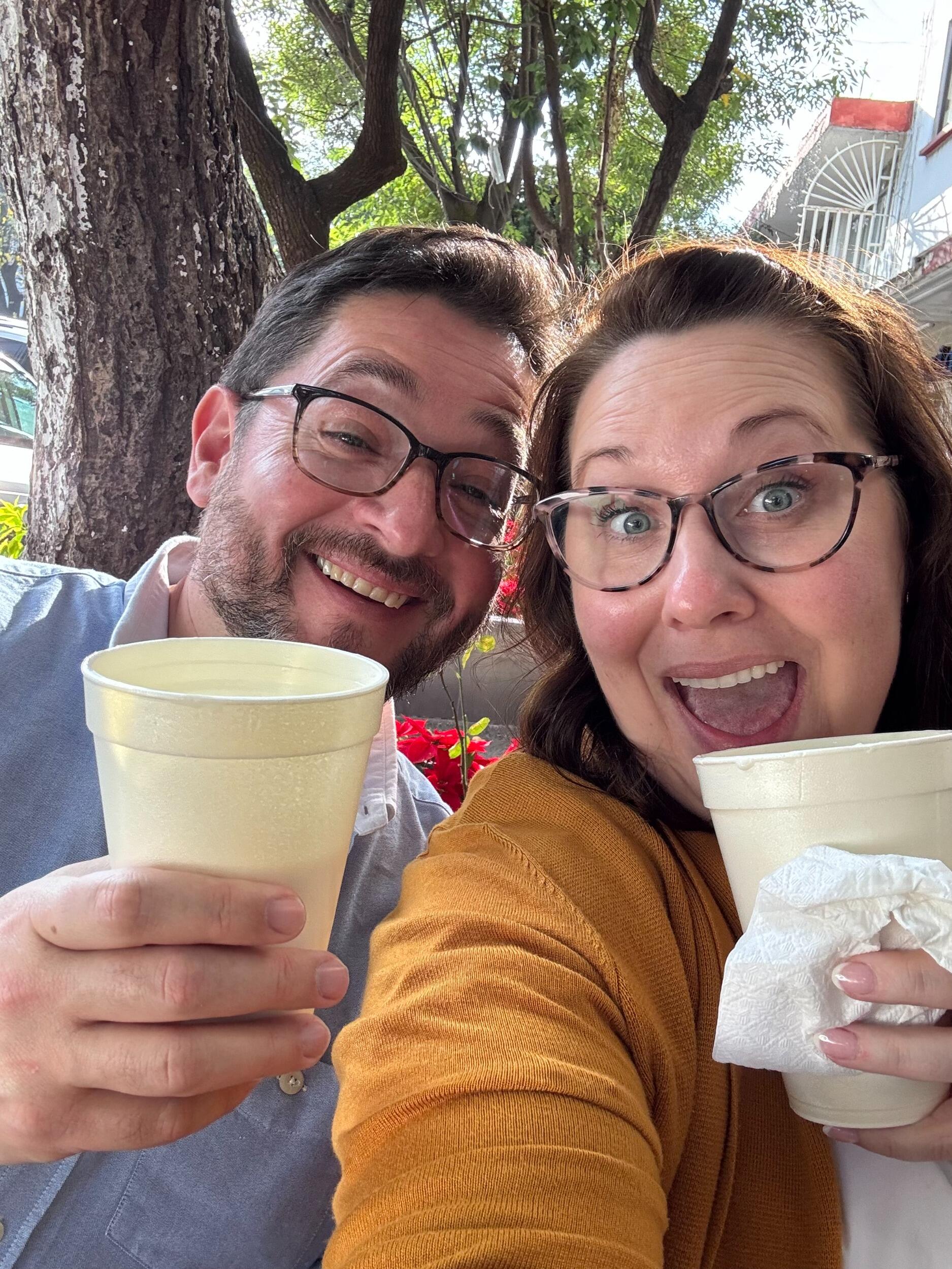 Drank horchata (coconut and regular) at a dreamy little spot in Mexico City. 