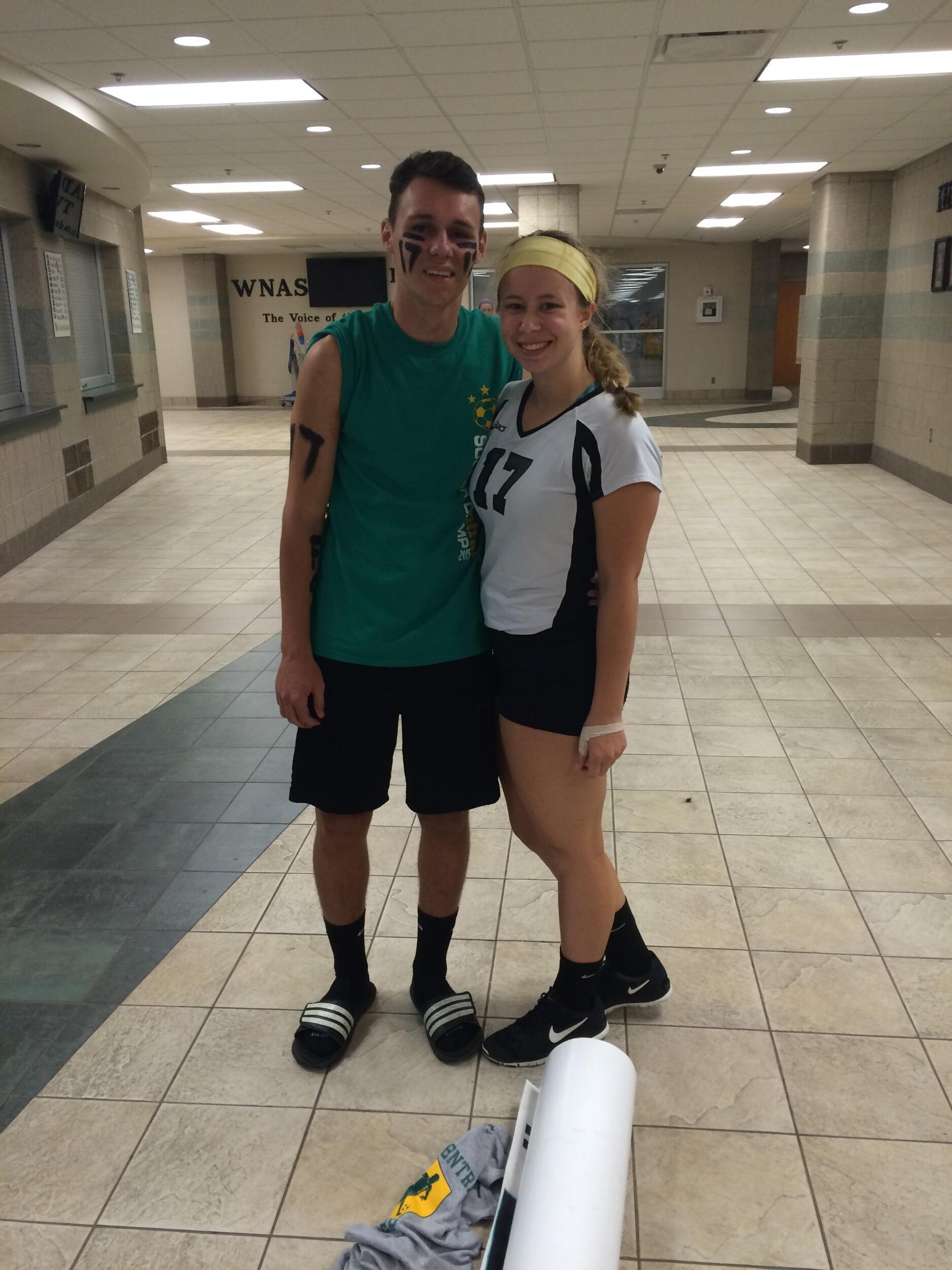 Sarah and Tyler started dating the beginning of senior year of high school after reconnecting over the summer. Tyler asked Sarah to be his girlfriend after one of her volleyball games. 
