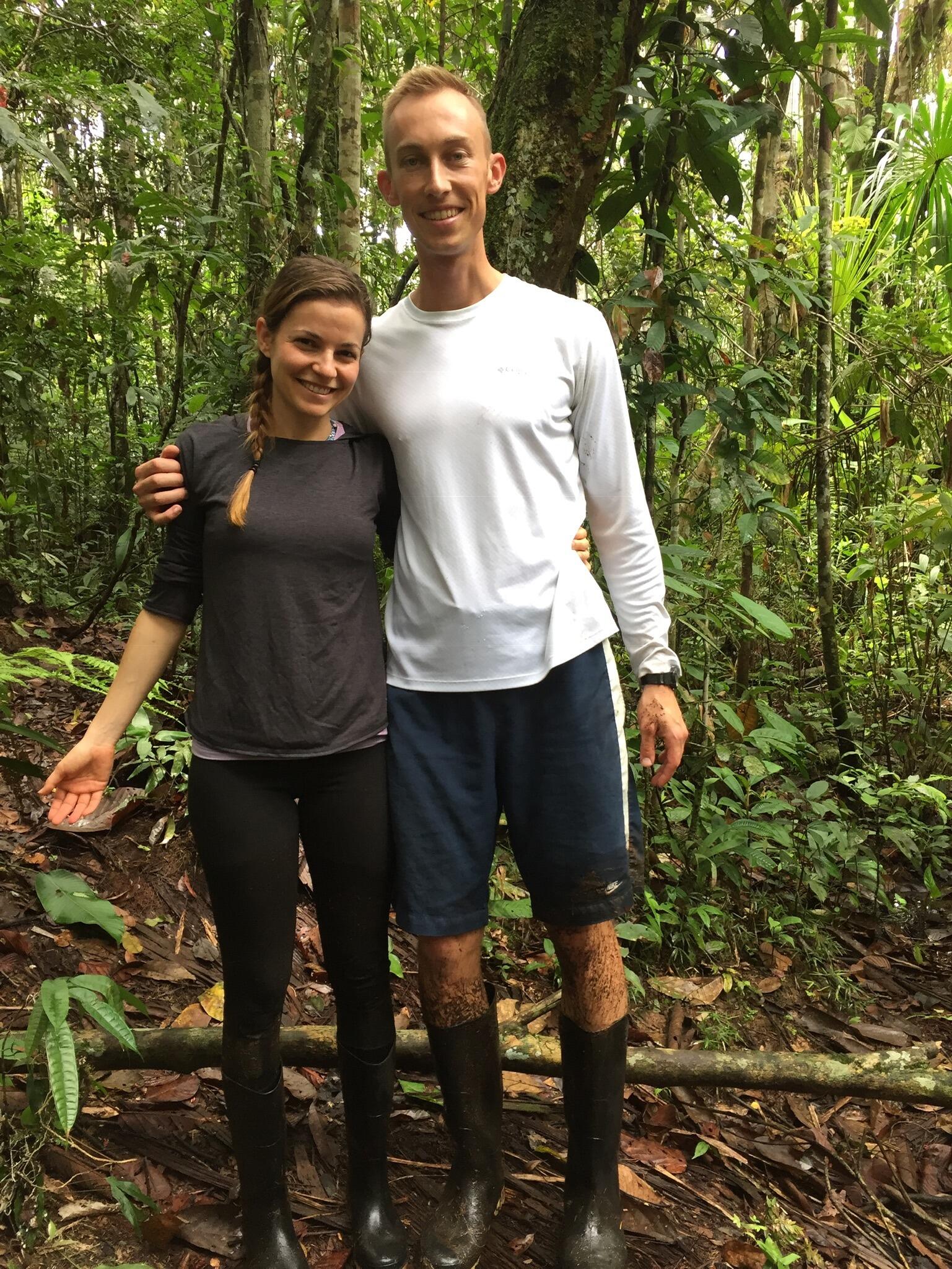 Covered in mud exploring the Ecuador Amazon rainforest