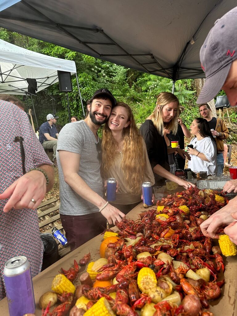 Crawfish boil in Manayunk, PA