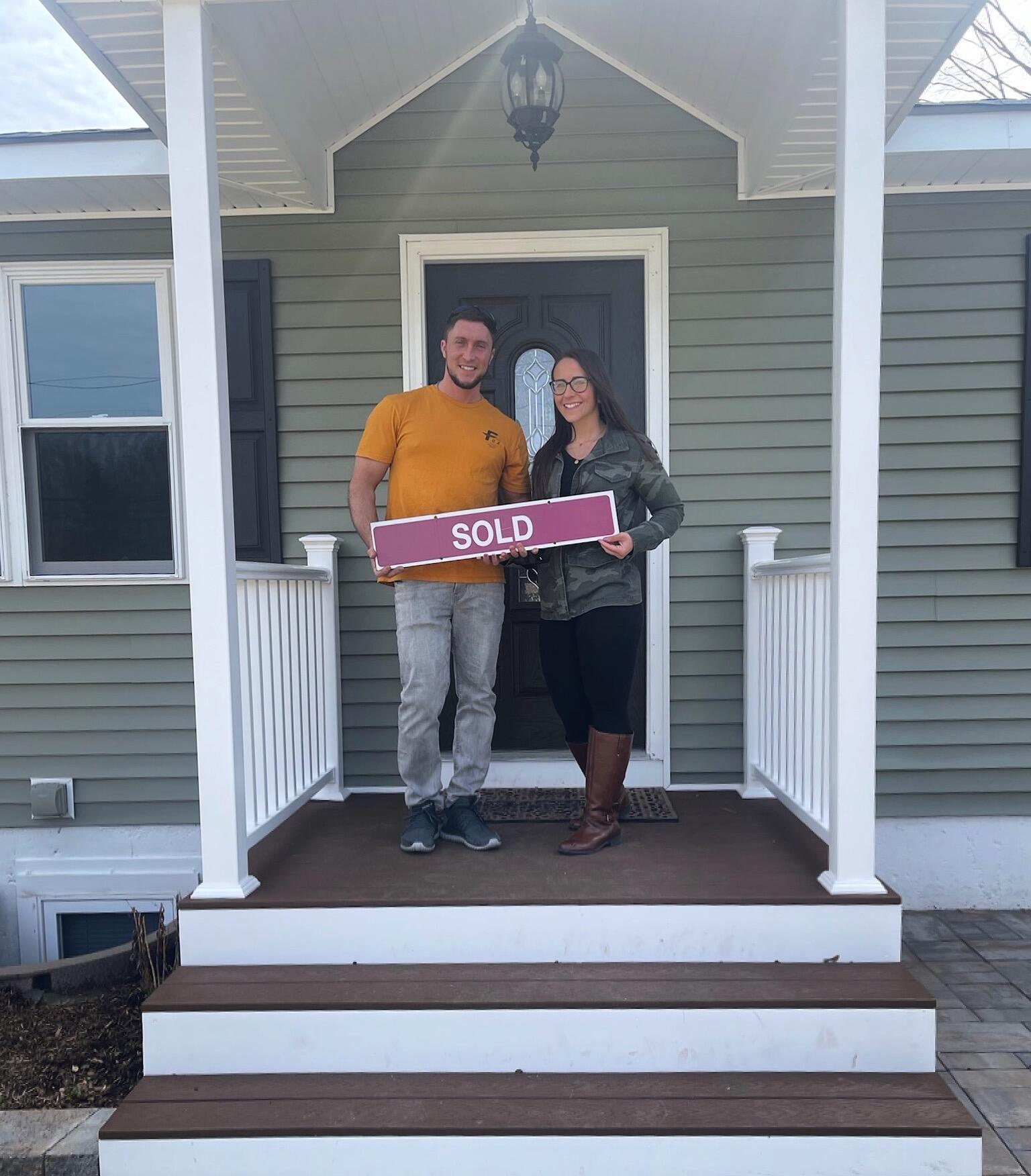 Closing day on our first home together!