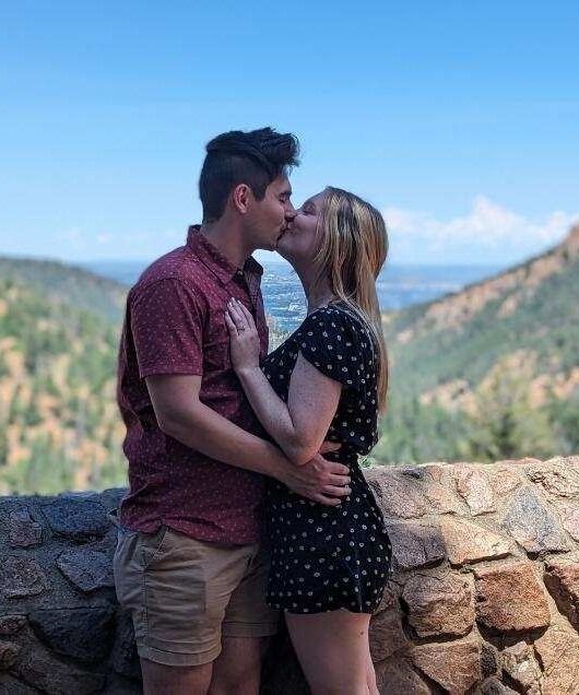 Yes Day - 
Zach planned an elaborate scavenger hunt across Colorado Springs that represented all of the significant moments in their relationship. The coffee shop represented all of the coffee they've shared together in all of the different locations they've been to. The Garden of the Gods represented the adventures they have experienced together so far and all they will see in the future together. The arcade represented their competitive nature and the fun they have while they play with or against each other. Lastly, Zach picked out a beautiful location to ask the big question.