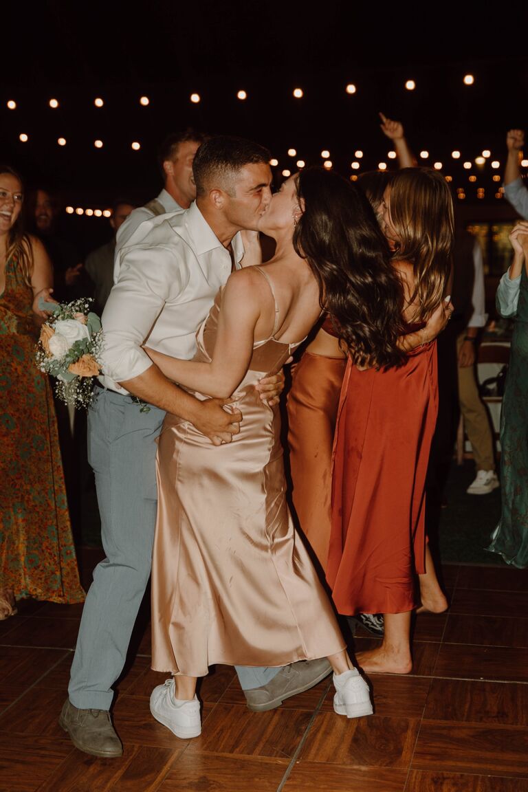 After catching the bouquet at the 'Matchmakers"-Preston and Reece's wedding. A full circle moment.