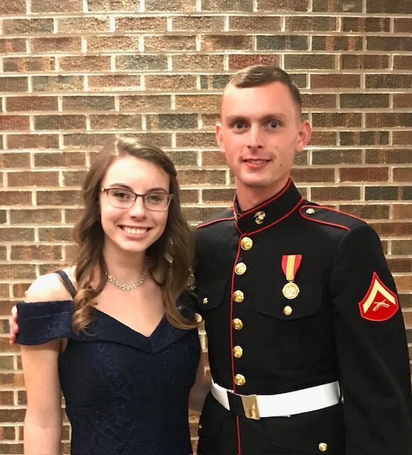 Braxton invited Cindy to be his date for the Marine Corps Birthday Ball