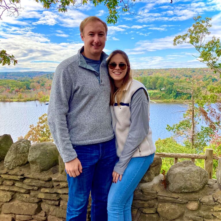 We took in the fall foliage when Chris officially moved to Connecticut while Trish finished school.