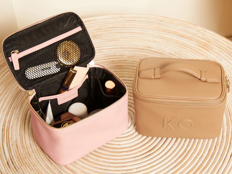 Leatherology travel makeup case gift for wife