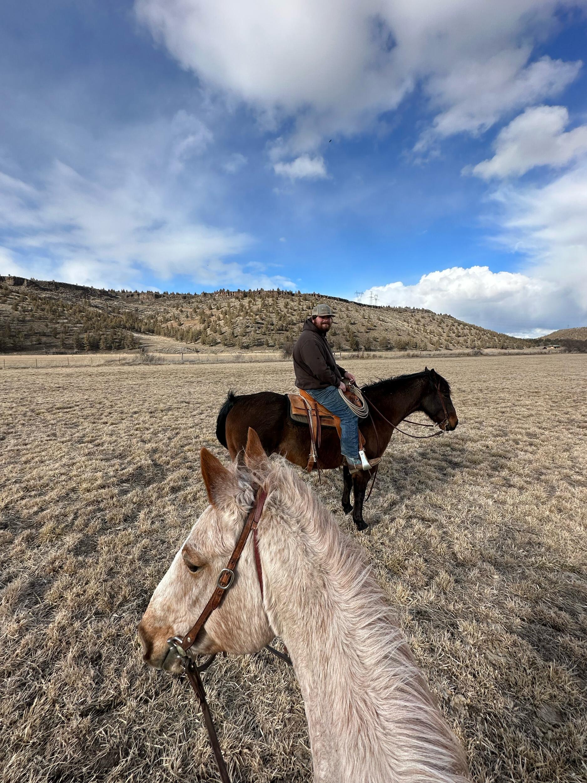 and her first horse, Gracie!