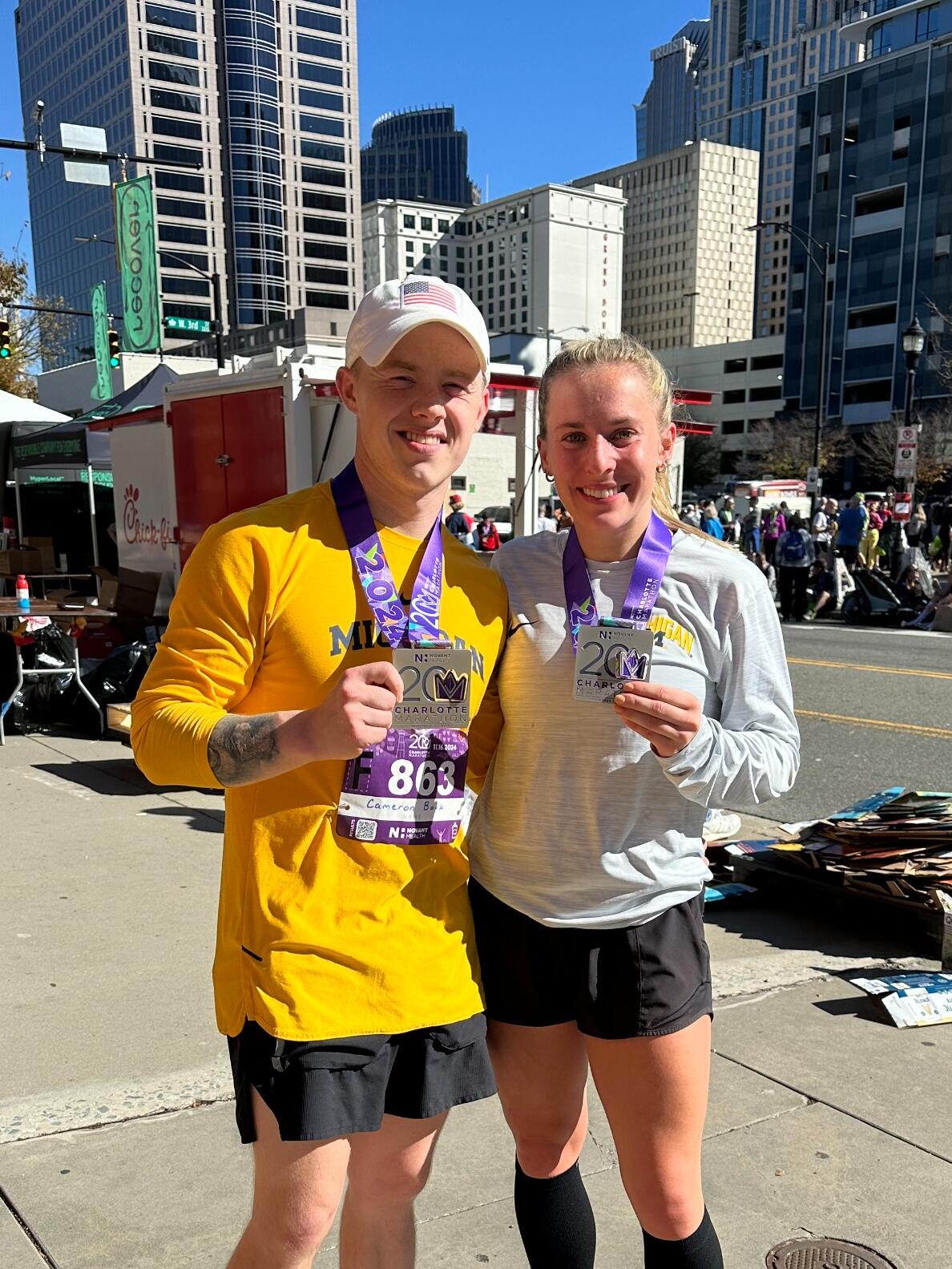 Moved to Charlotte, started our new jobs (are we corporate sell-outs now?), and ran our first marathon together.