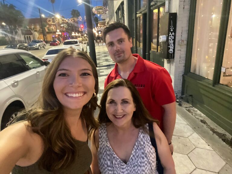 Jared's mom, Lisa, came to visit our new home for the first time - Ybor City, FL