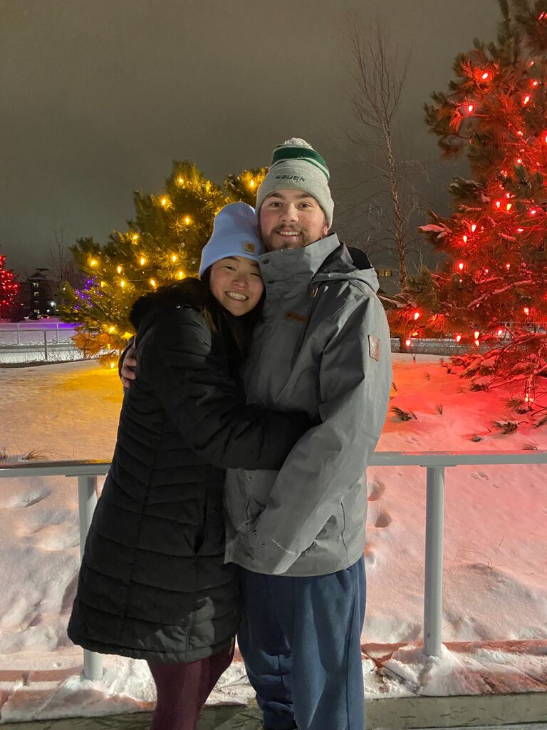 Wyatt and Olivia love skating together!