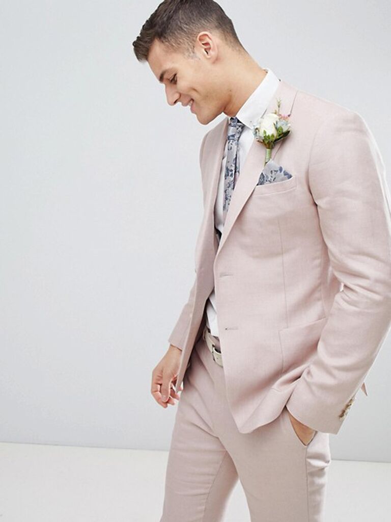short pink jacket for wedding