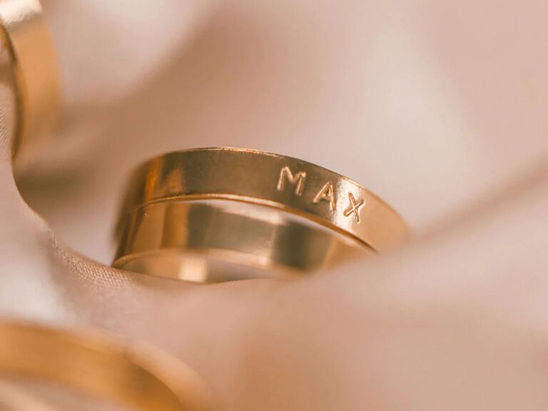 Made by Mary customized gold ring for personalized jewelry gift for your wife