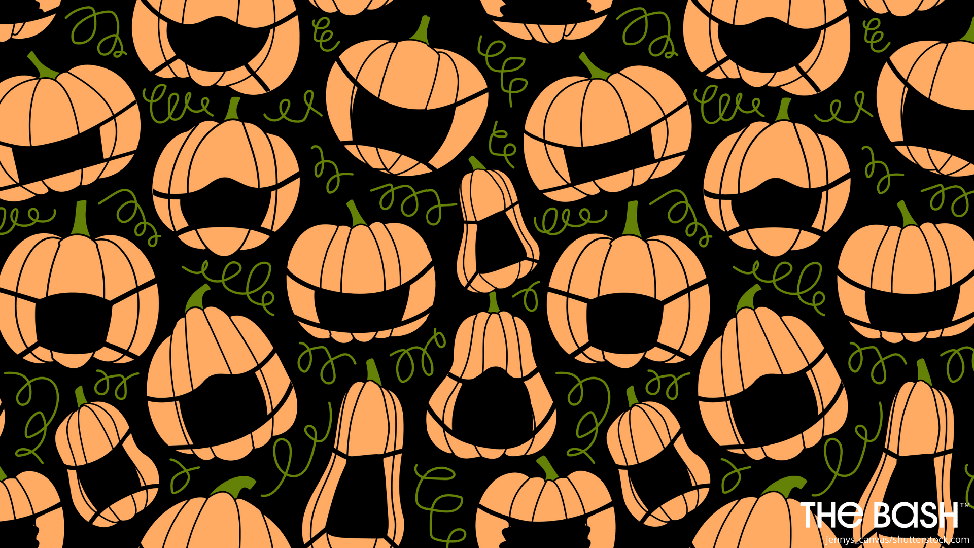 cute halloween pumpkin background