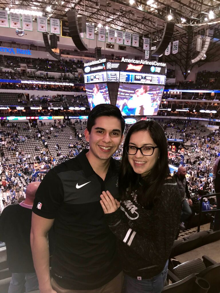 Watching the Spurs beat the Mavericks in Dallas :)