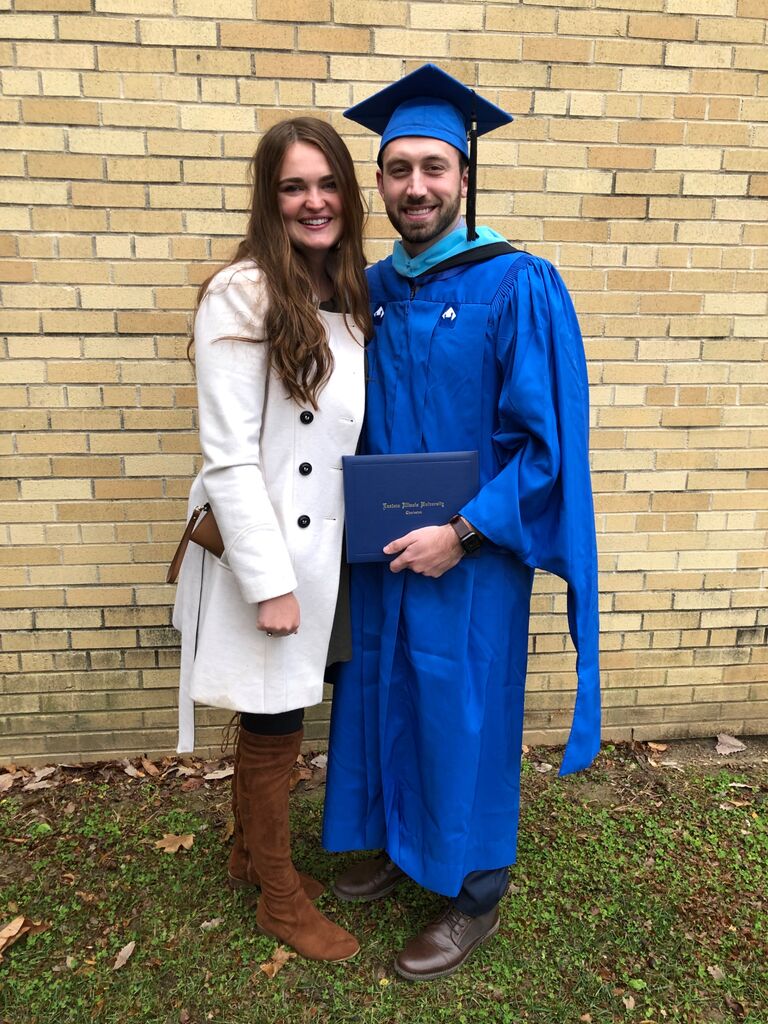 Though they had spent the last few years adventuring the world and having fun, Gabe had also been working on his Master degree in Educational leadership. Mr. Smarty-pants! 