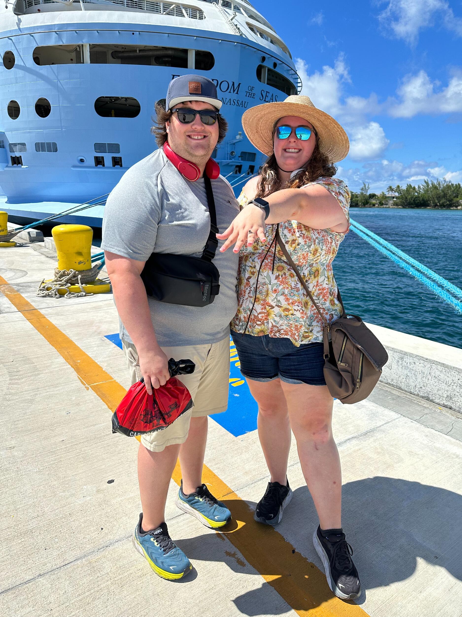 Their first stop was in Nassau, Bahamas where they went on a food and culinary tour. They tried a dessert, a bunch of teas, and a local fried fish dish.  
