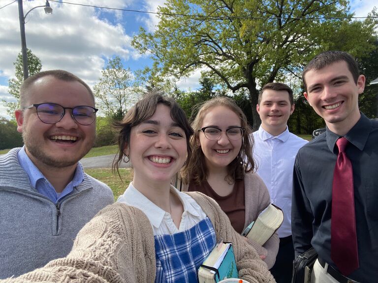 Some of our favorite people (Mali, Jaden, Blake) tagging along for a Sunday morning encouraging the brethren at the Free Will church near Tompkinsvile, KY