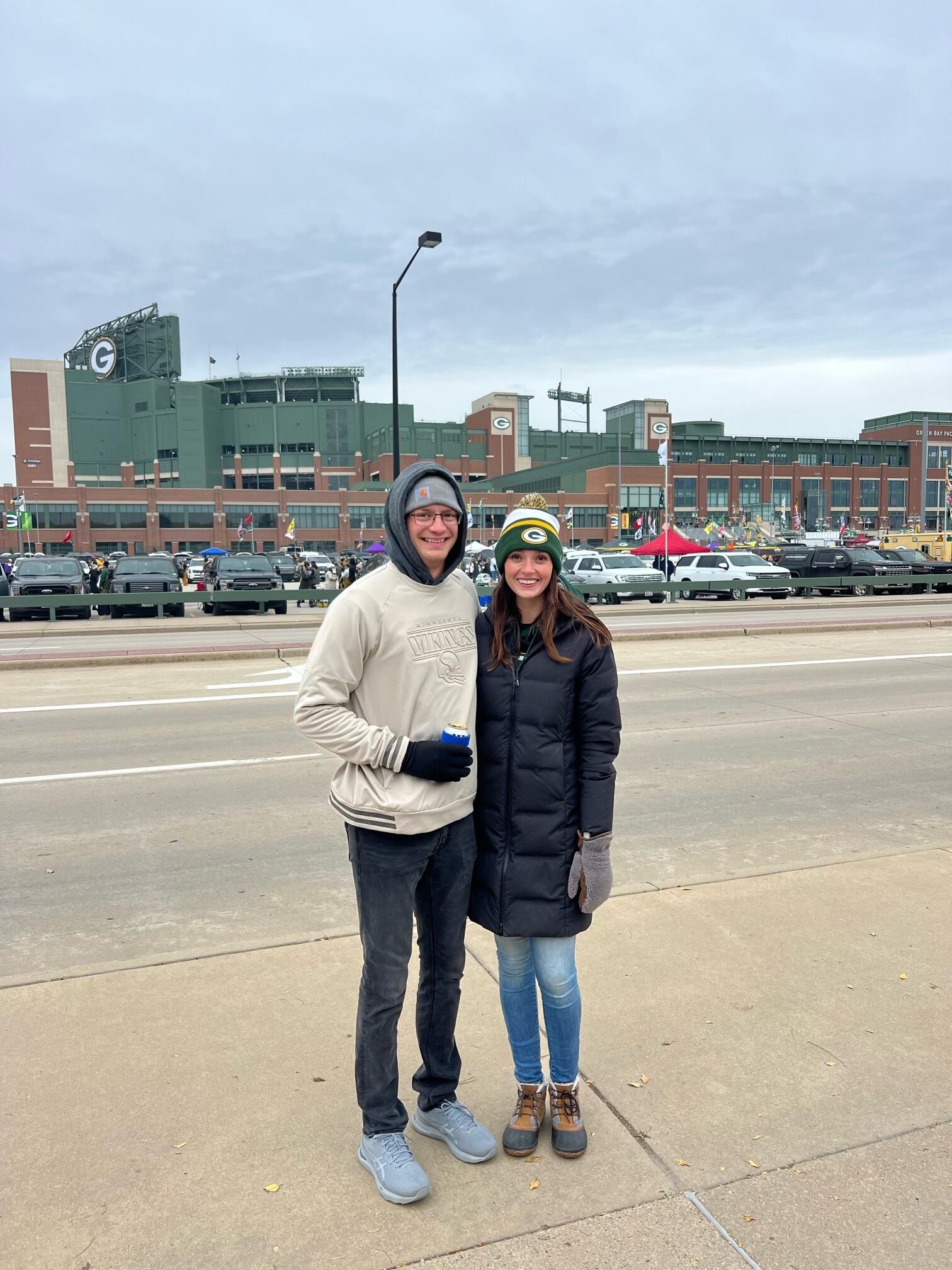 Went to another Packer + Viking game but this time it was at Lambeau Field in Green Bay Wisconsin. 