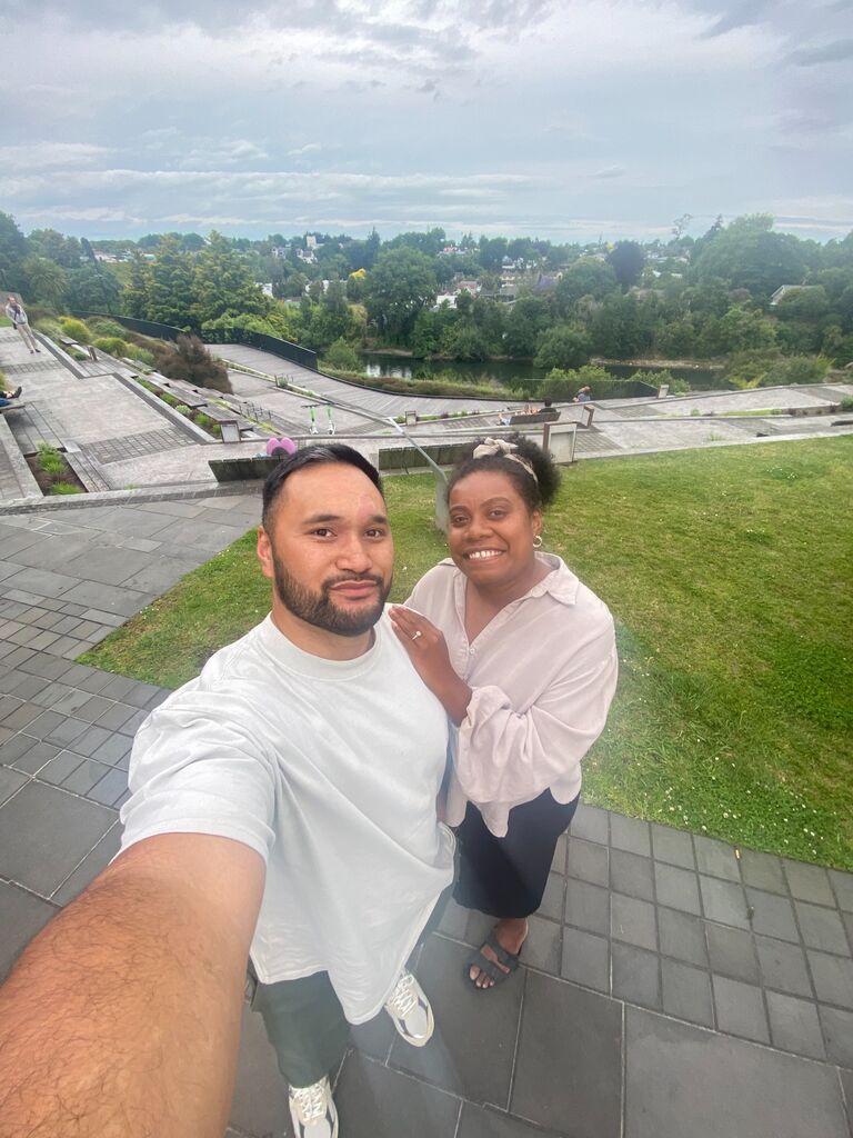 Proposing at our spot by the river where we would usually buy ice-cream and go there to relax and talk.