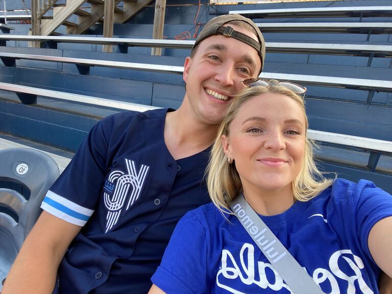 Cal dragged Marlo along to a Fremont Moo game - a college summer team. Fun fact: the Moo won the Independent Baseball League Championship in 2023!