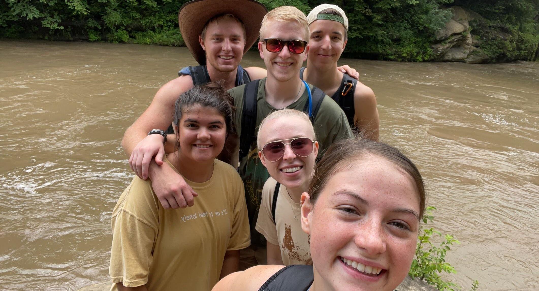 Went on the group Turkey Run Trip; Sarah hadn't hung out with them since high school in 2019, but thanks to Hannah Brown she was invited on the trip!