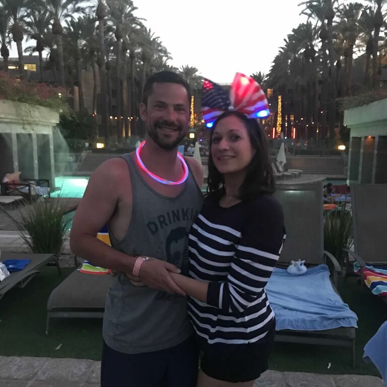Our first vacation together -  Fourth of July in Arizona